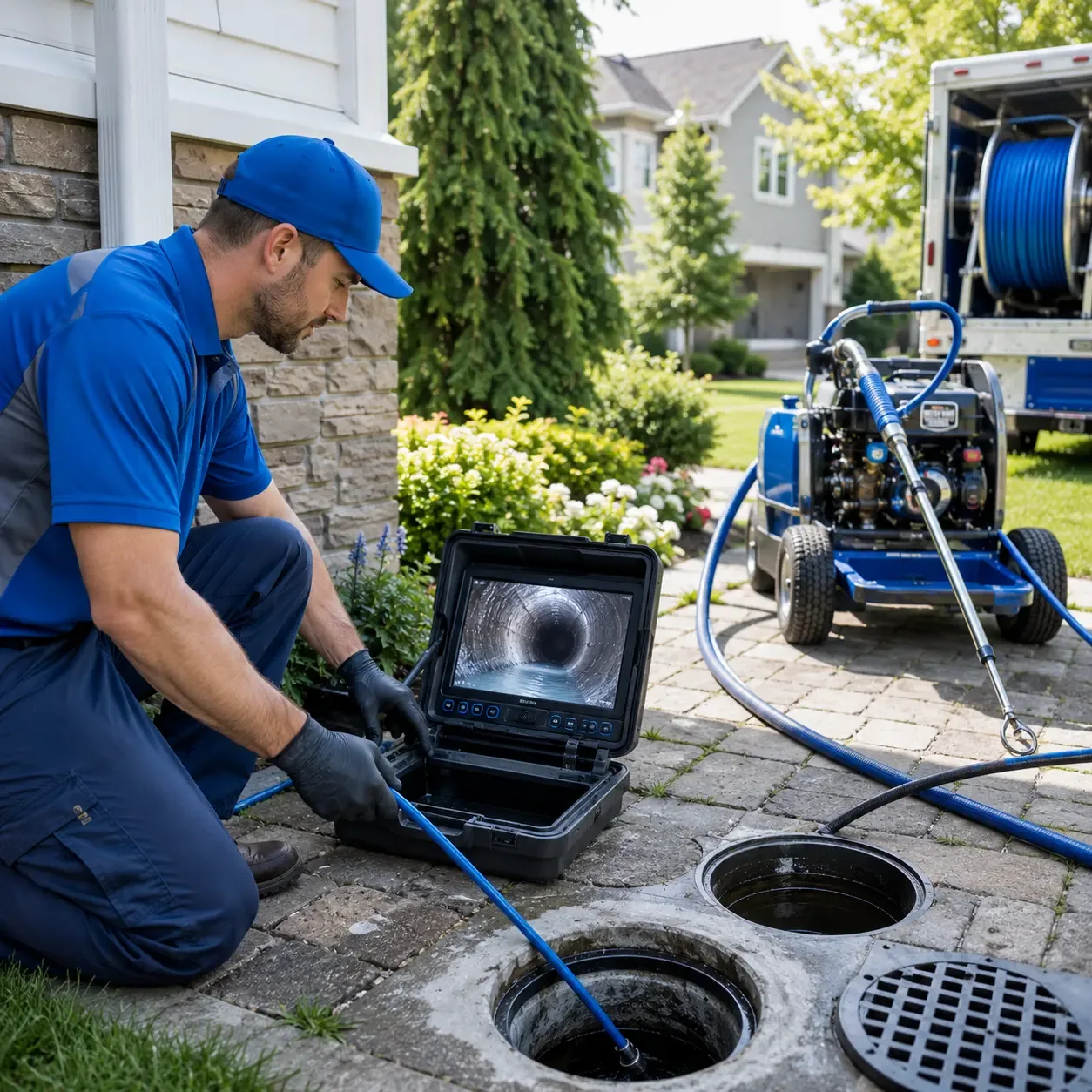 Outdoor drain cleaning professionals serving Camillus, NY